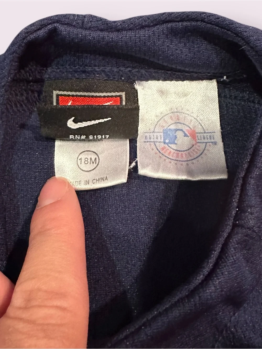 Nike MLB Minnesota Twins Baseball Button Romper - Navy & Red Size 18 Months